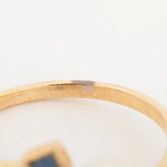 Pearl Sapphire Ring Yellow Gold - Picture 5 of 5